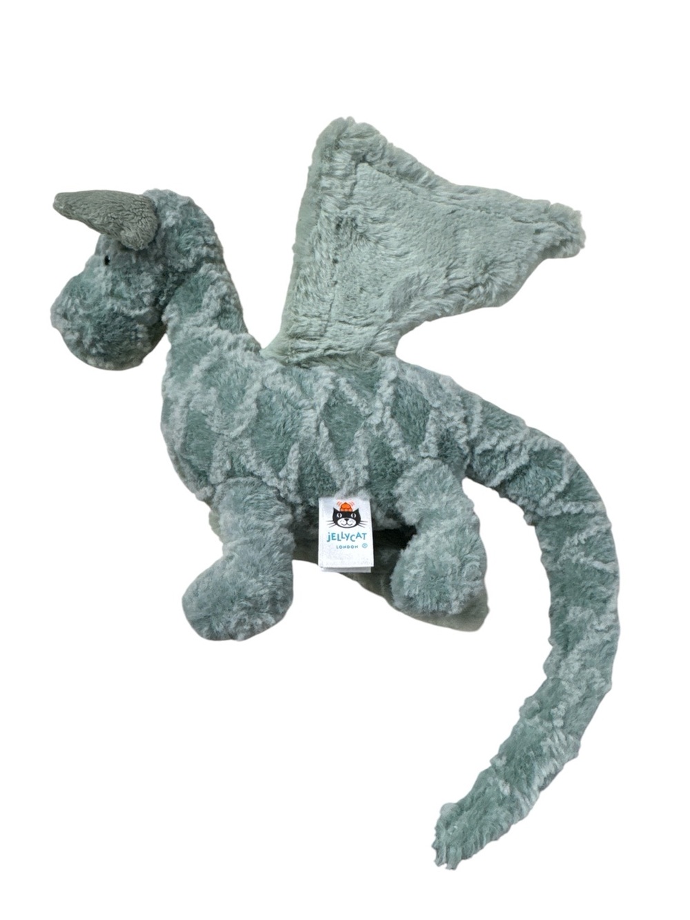Jellycat Lallagie Dragon Sage Mint Green Retired HTF Rare Plush Stuffed Animal